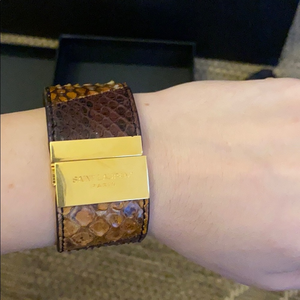 Saint Laurent python bracelet - Picture 6 of 8